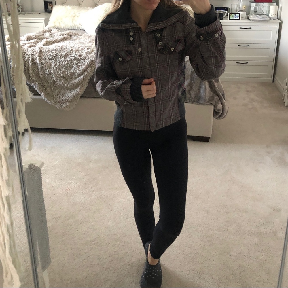 Plaid Biker Jacket - Picture 5 of 6